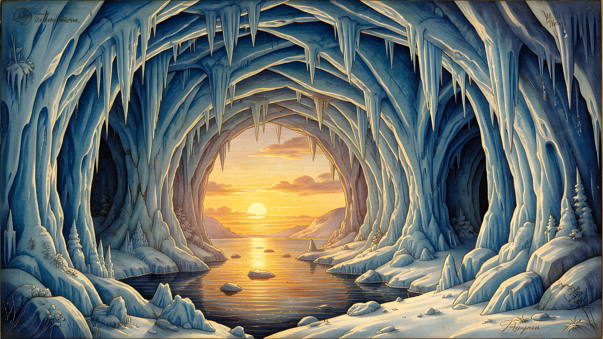 Icy Blue Oasis