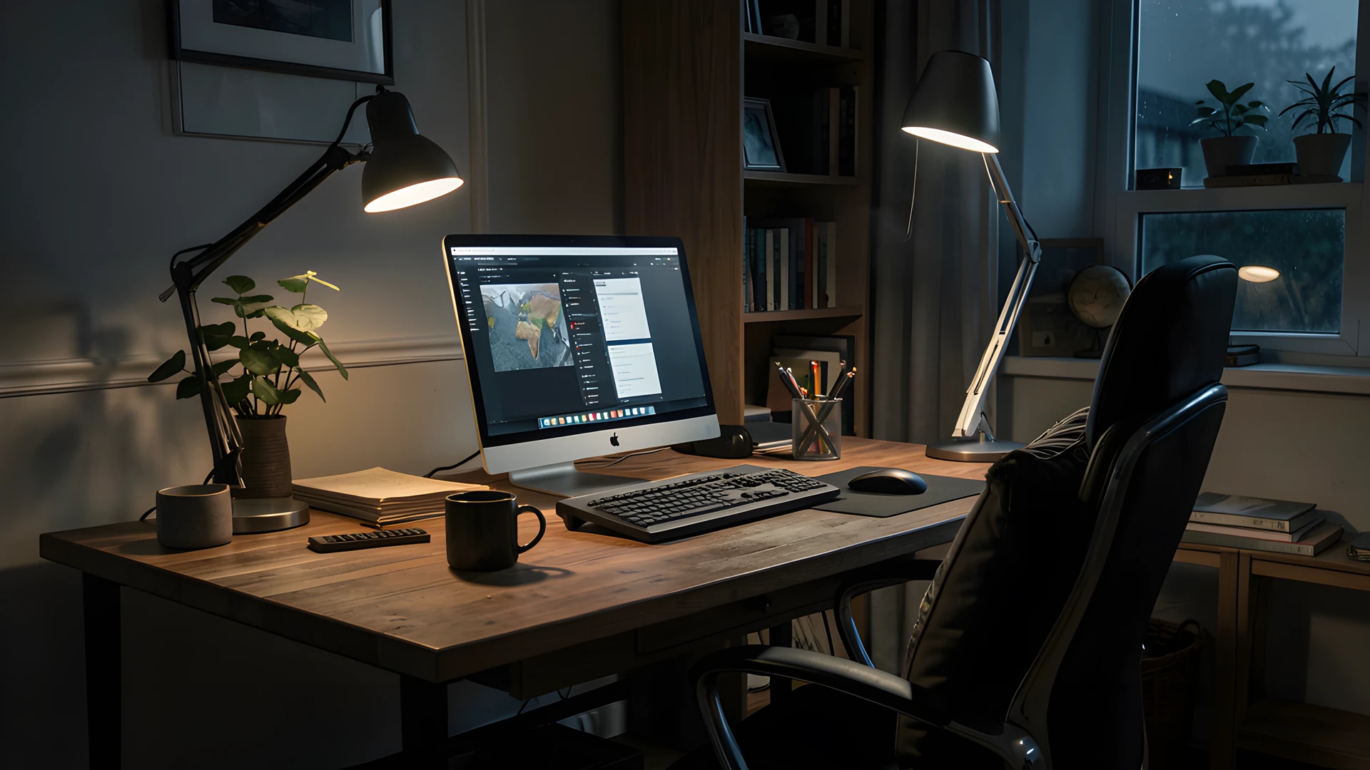Dark Office Space