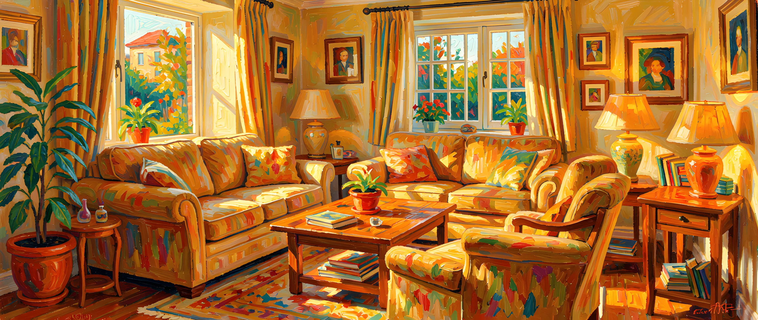 Impressionist Living Room