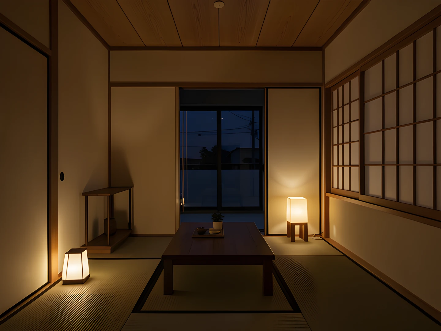Shoji Night Scene