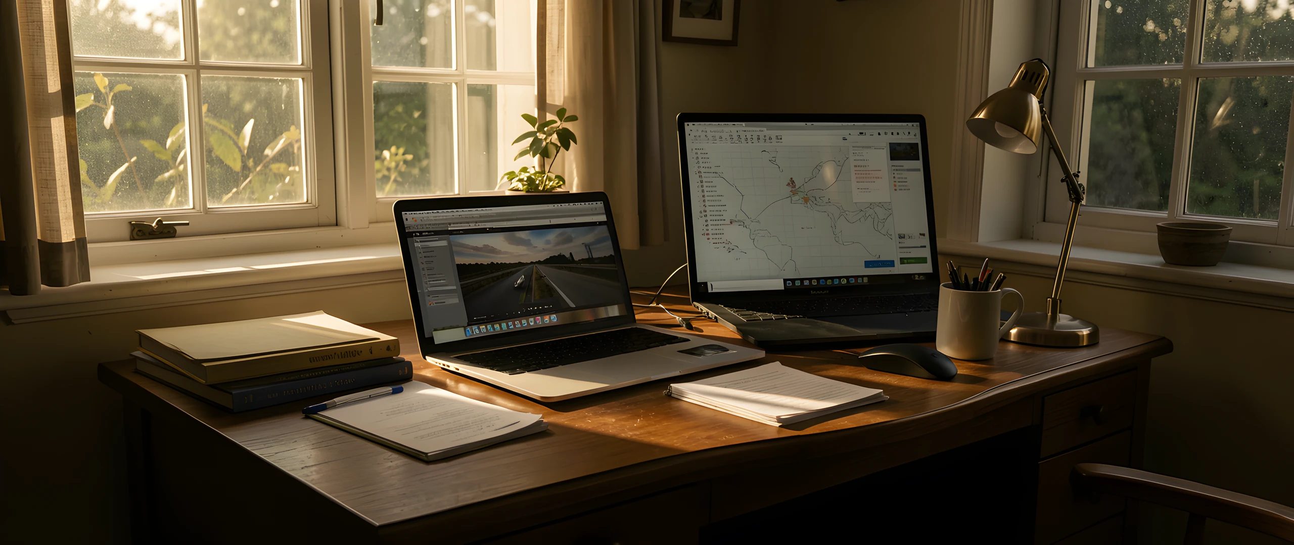 Midday Office Scene