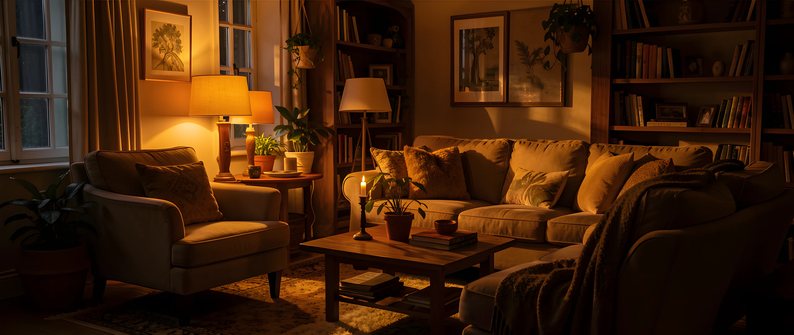 Golden Living Room