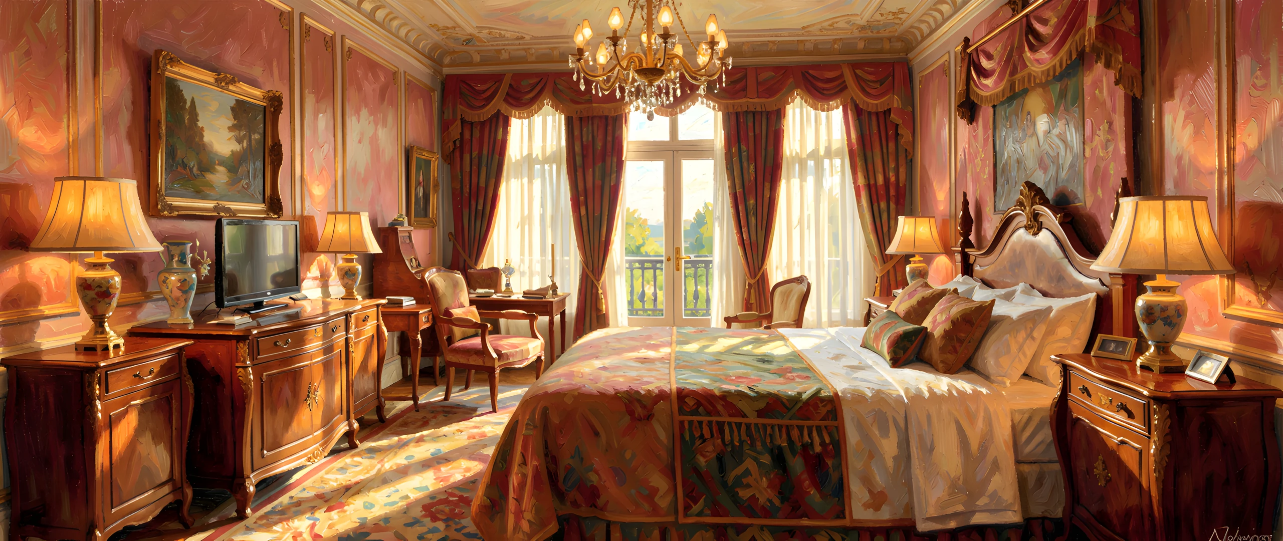 Impressionist Manor Room
