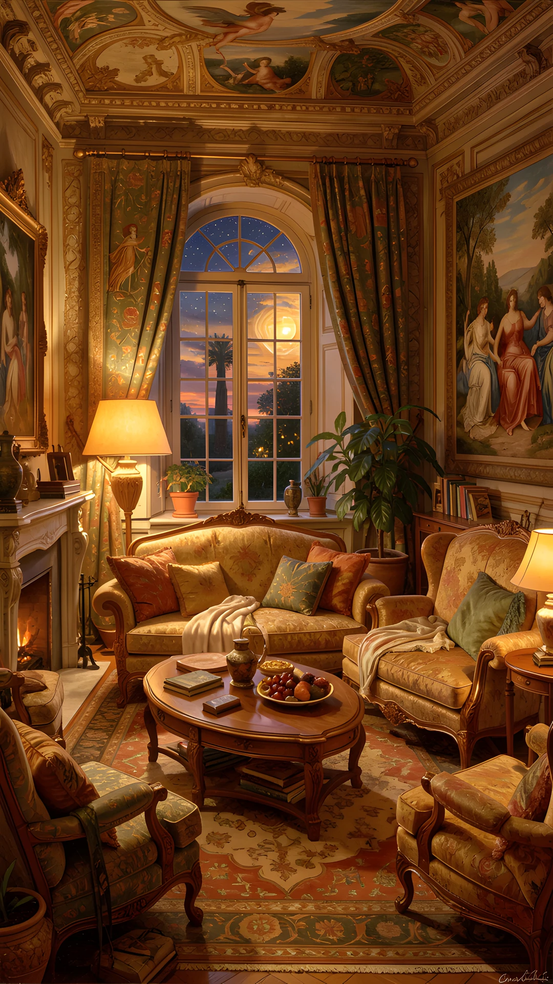 Tuscan Night Scene