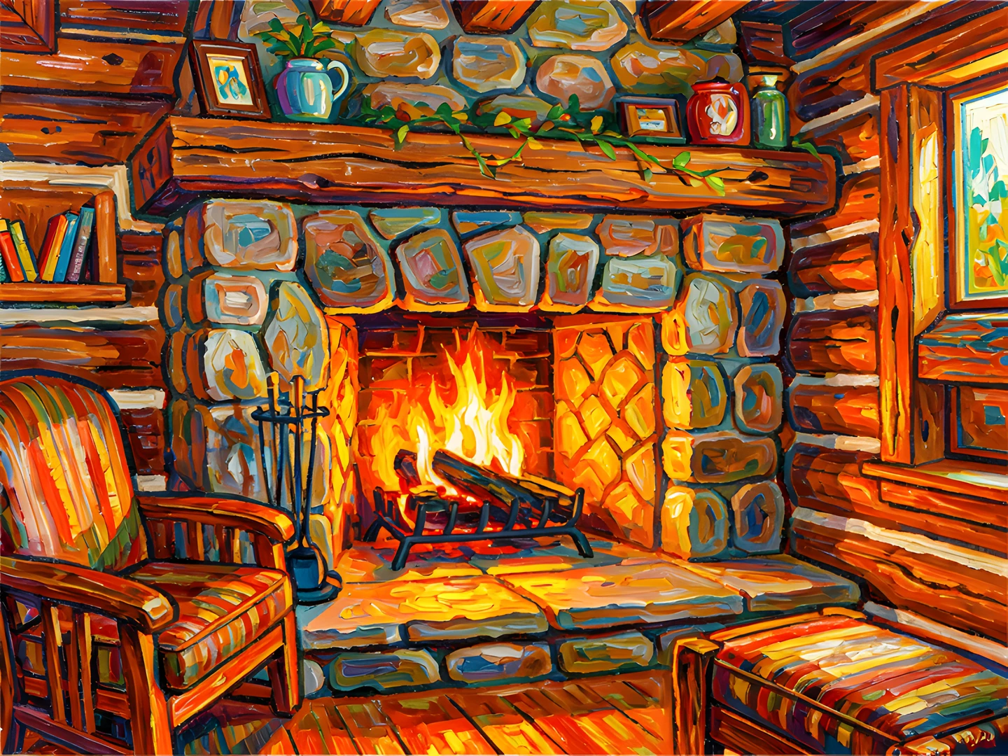 Cozy Cabin Scene