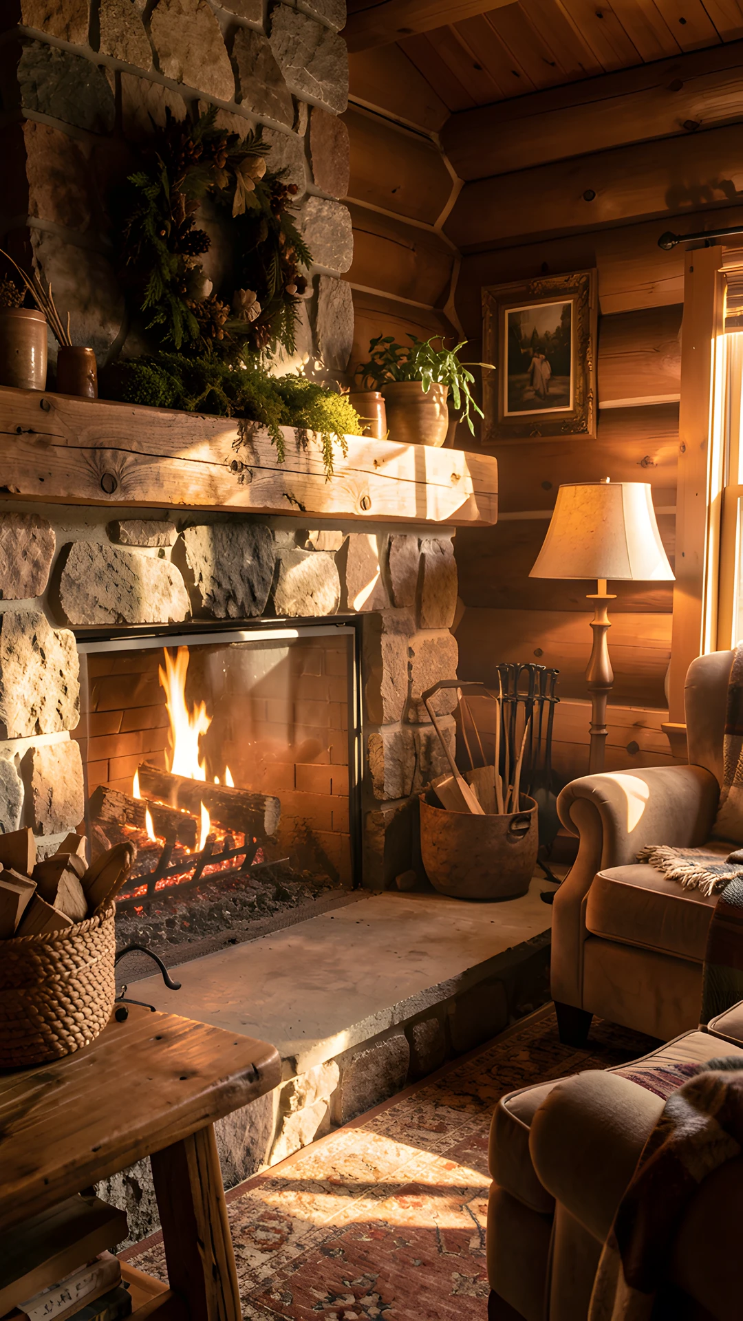Cozy Cabin Fire