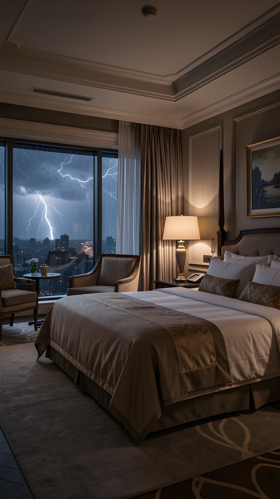 Starry Hotel Room