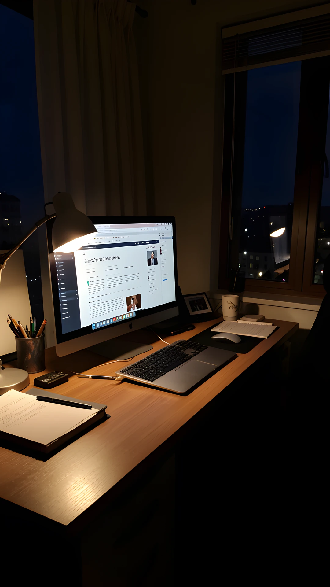 Night Office Scene