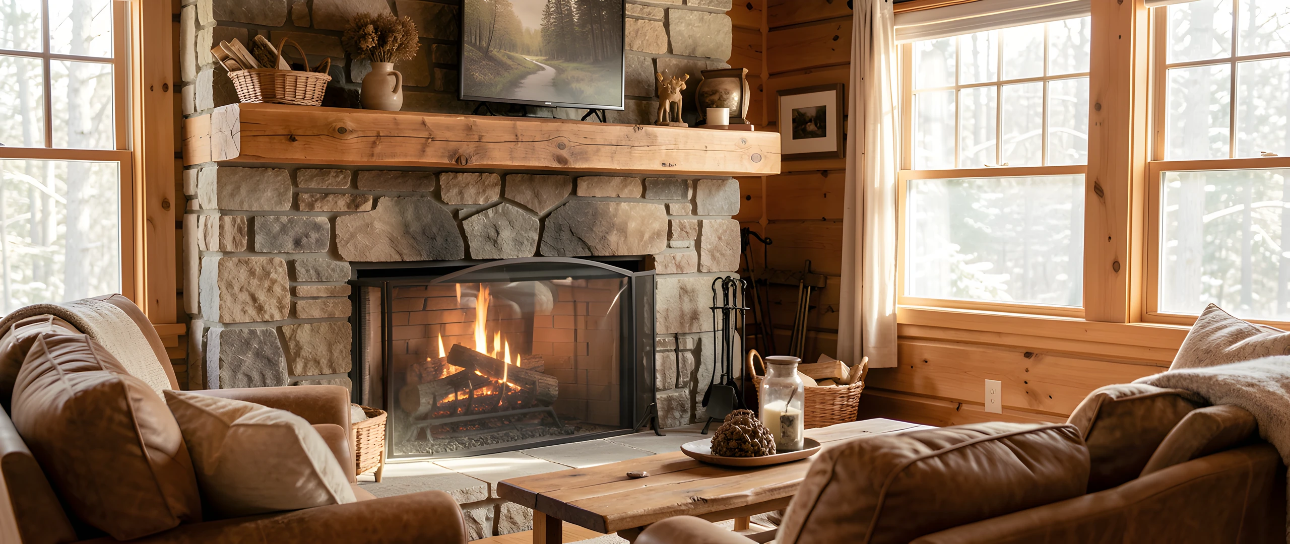 Cozy Cabin Night