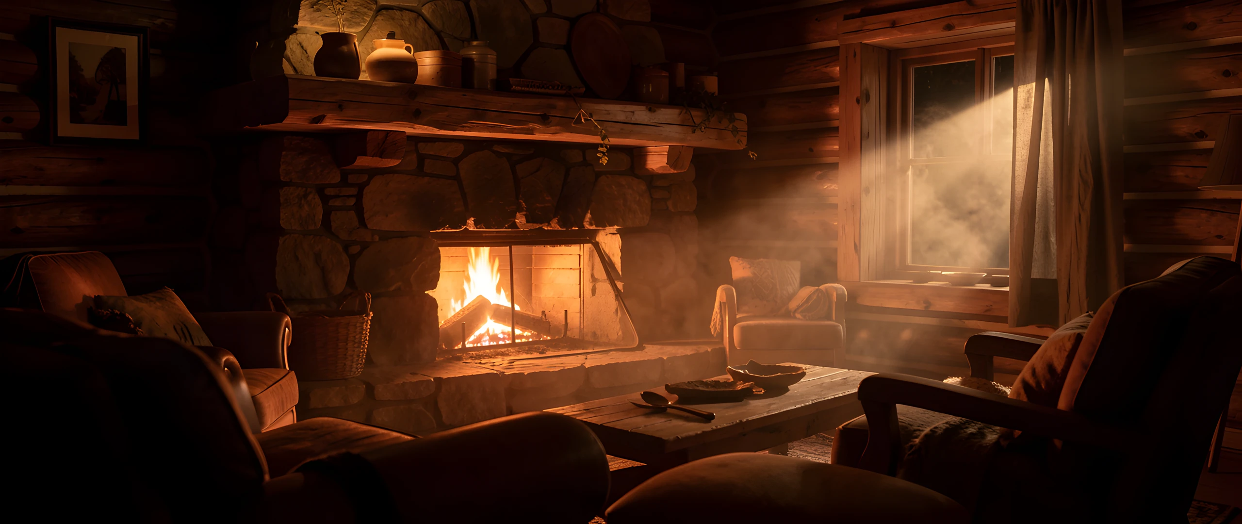 Cozy Cabin Night