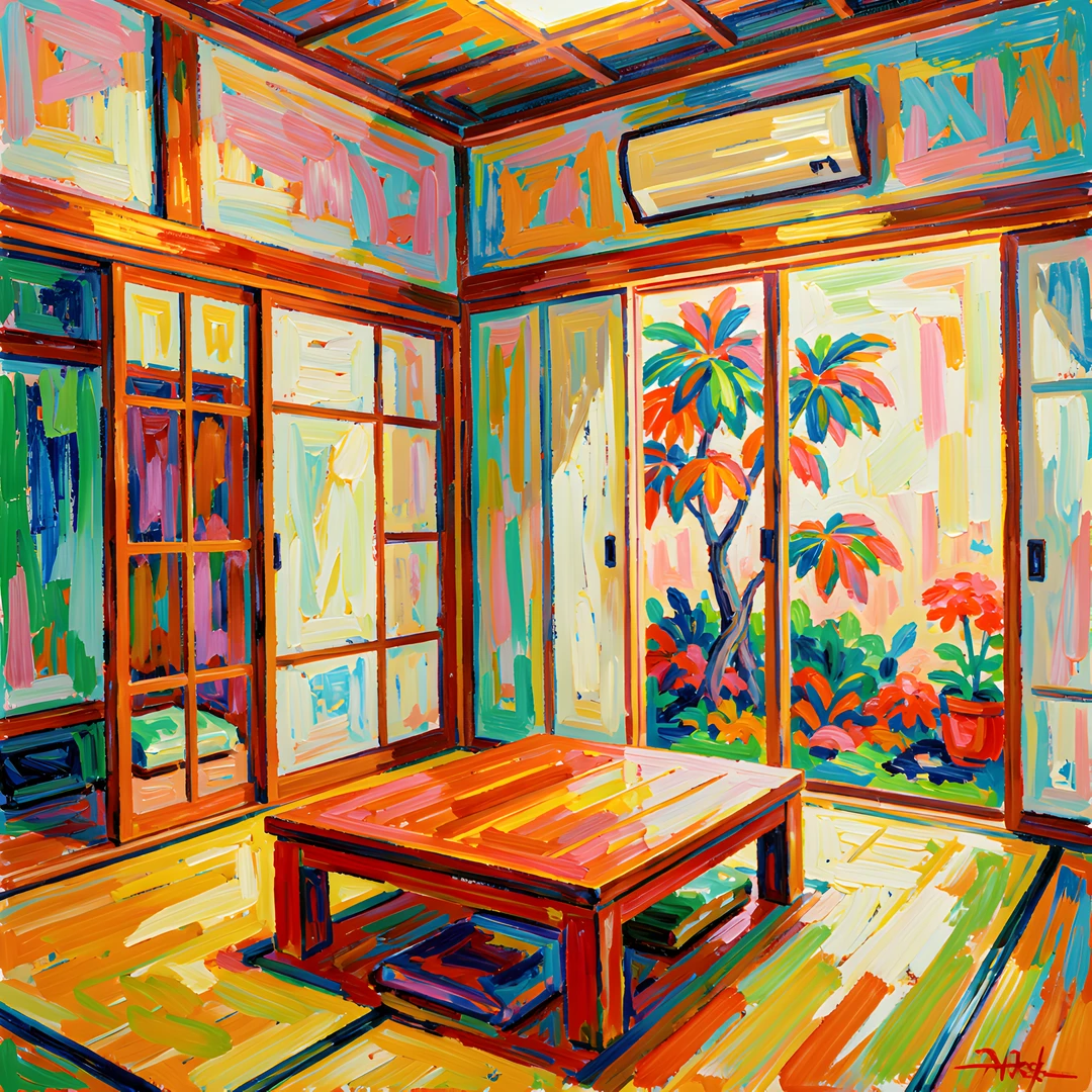 Impressionist Brushstrokes Japanese