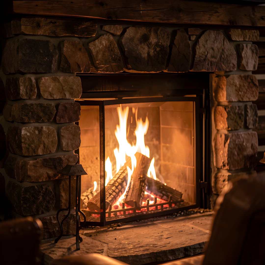 Cozy Wood Flames