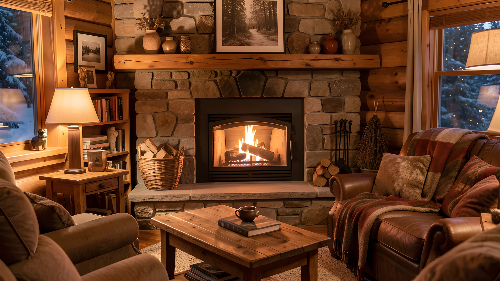 Rustic Winter Scene