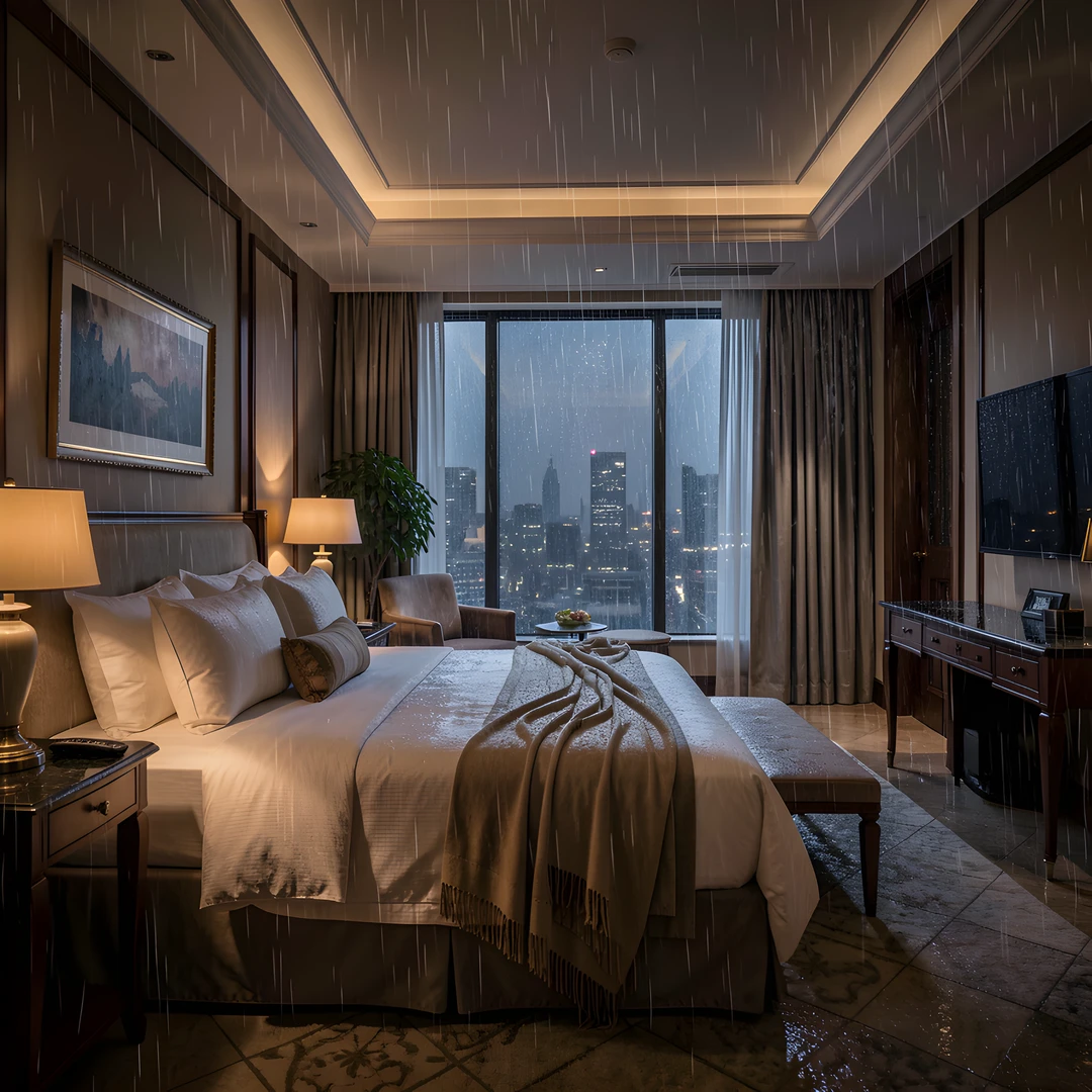 Rainy Hotel Lobby