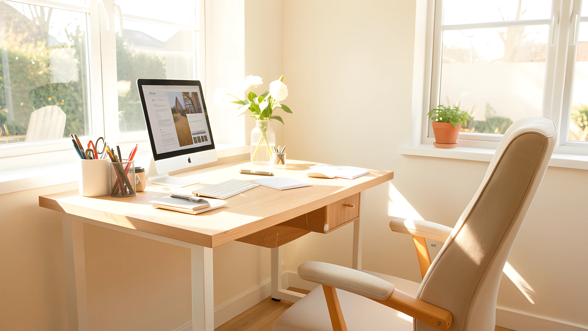 Sunlit Workspace