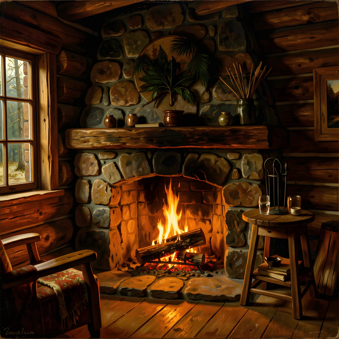 Winter Woodland Scene