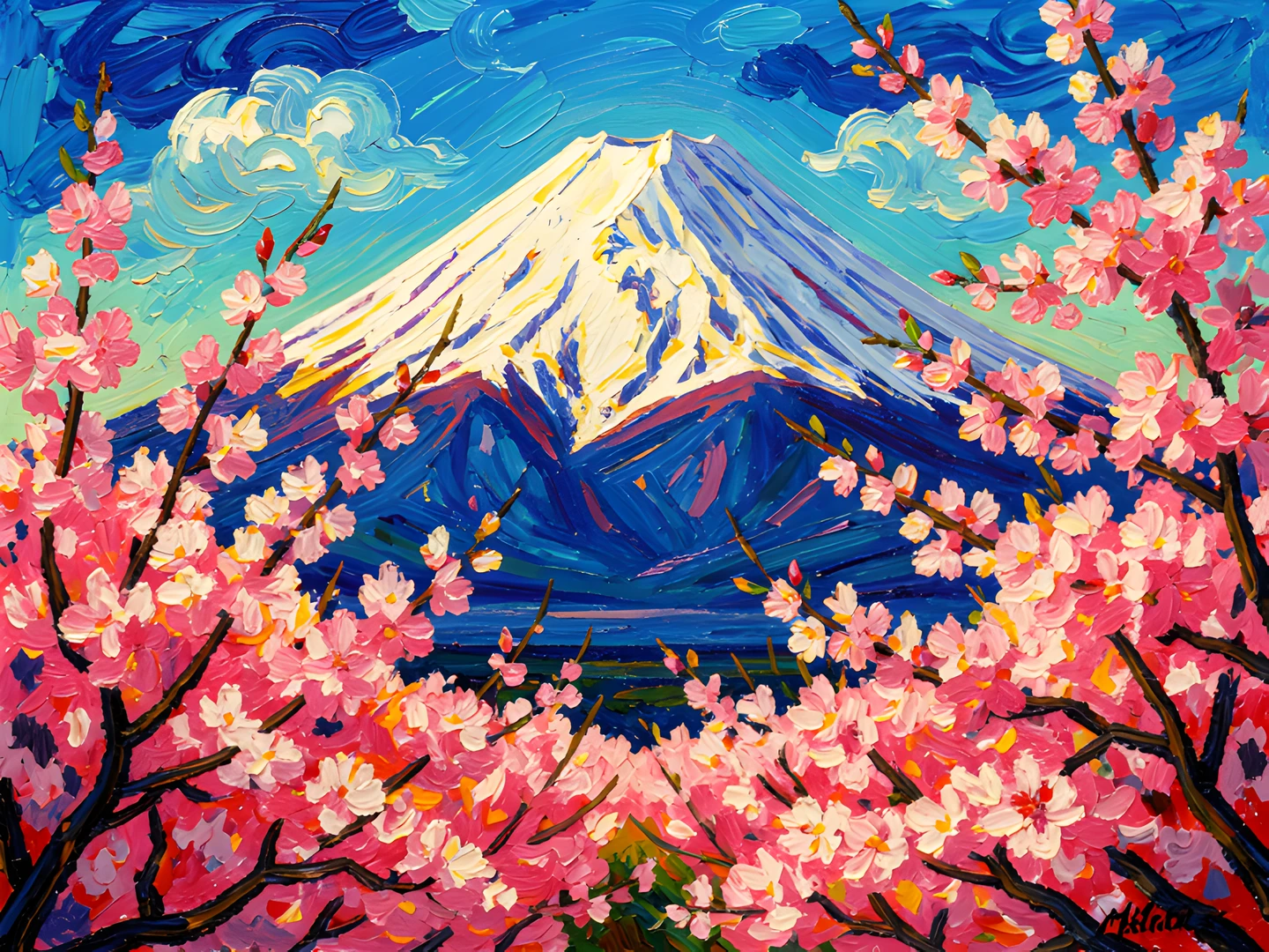 Cherry Blossom Fuji