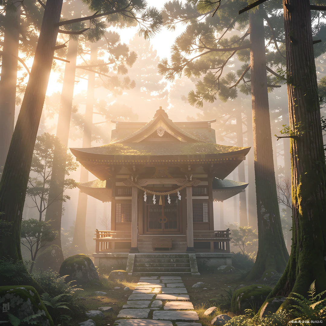 Misty Shinto Dawn