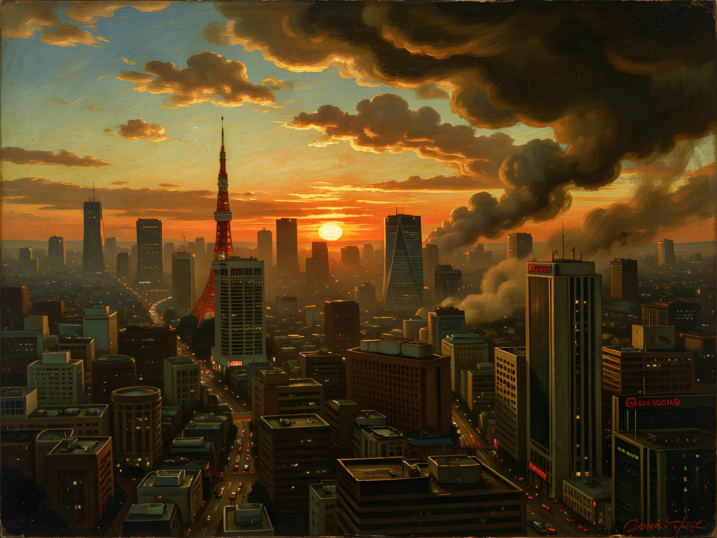 Tokyo Sunset Chaos