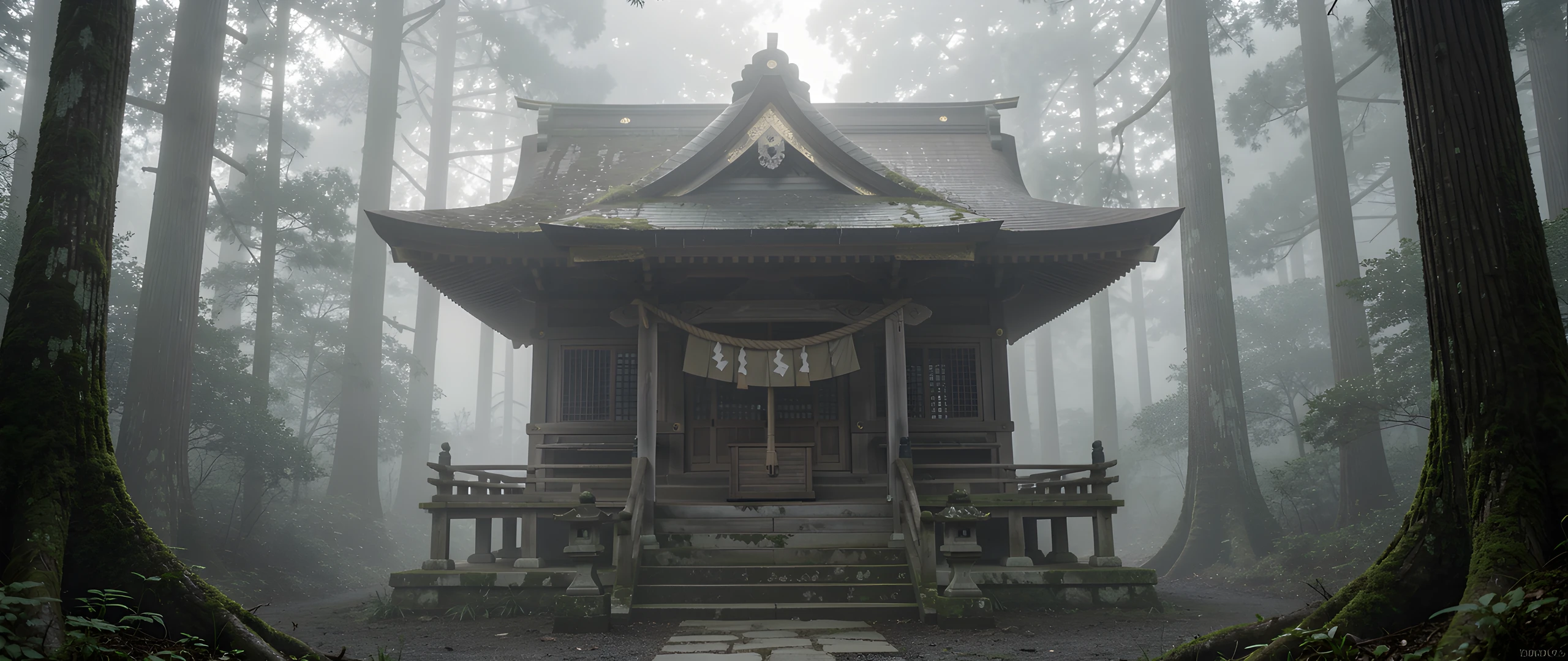 Misty Shinto Shrine