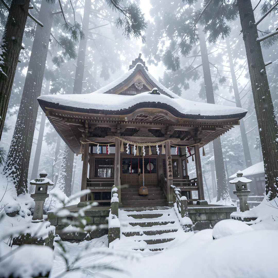 Misty Shinto Shrine