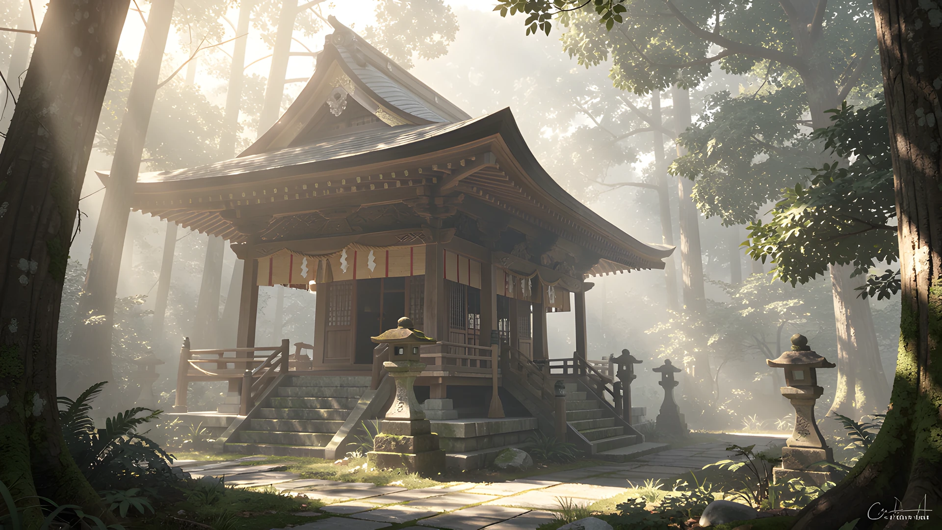 Shinto Temple Glow