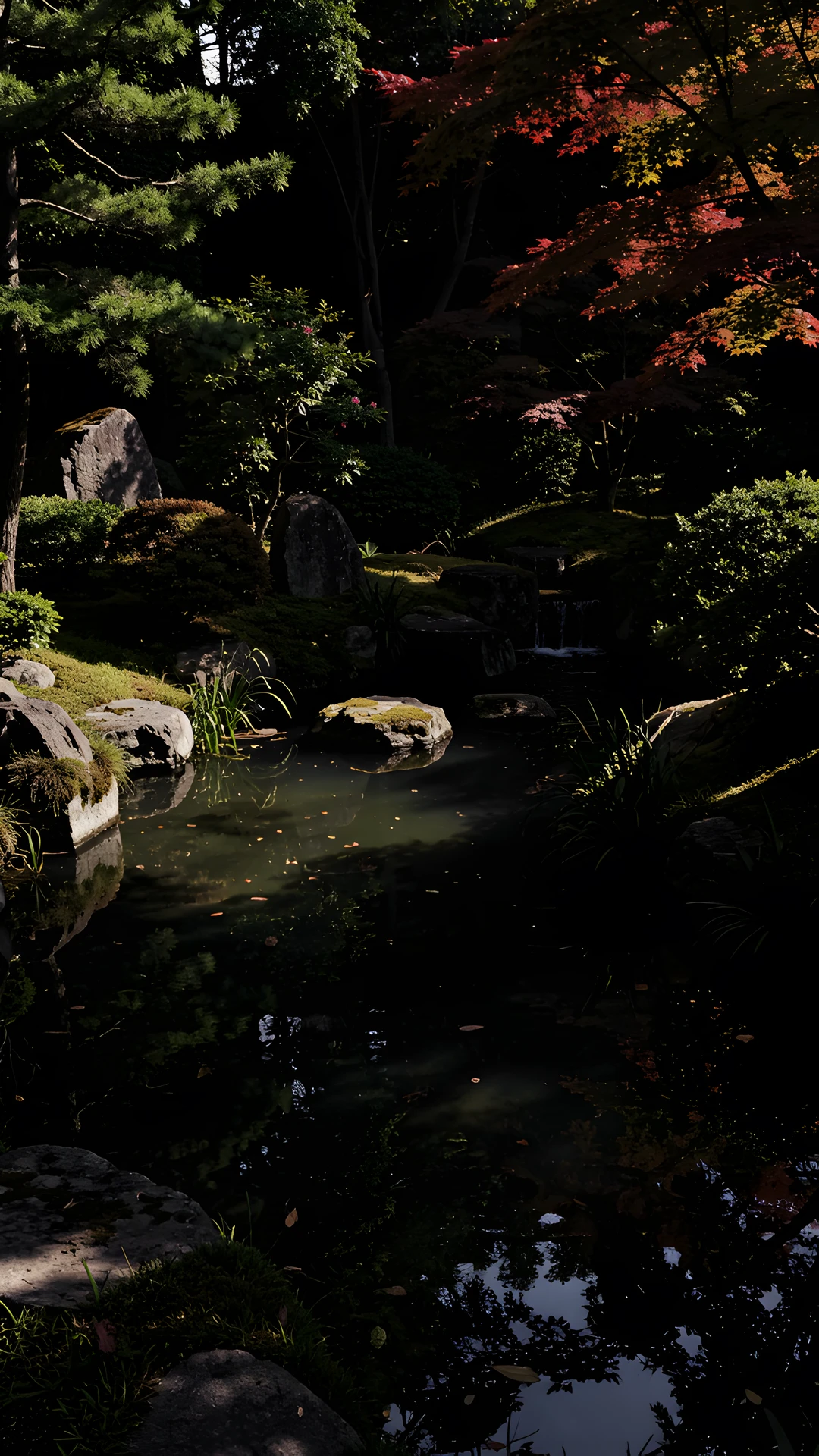 Misty Japanese Garden