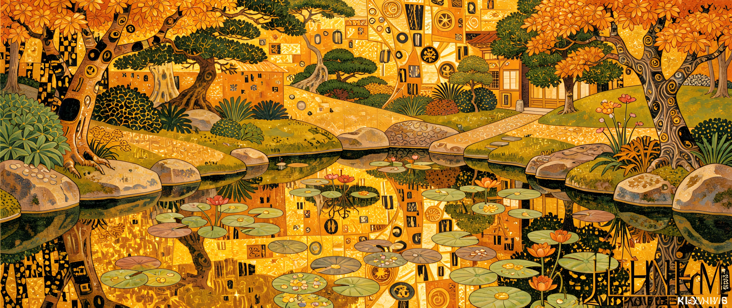 Golden Japanese Garden