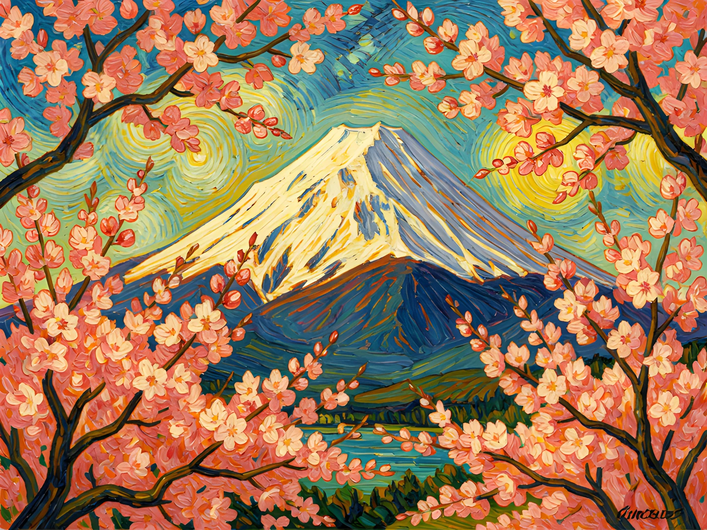 Cherry Blossom Fuji