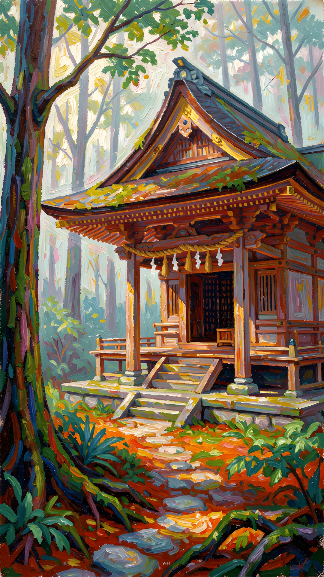 Misty Shinto Shrine