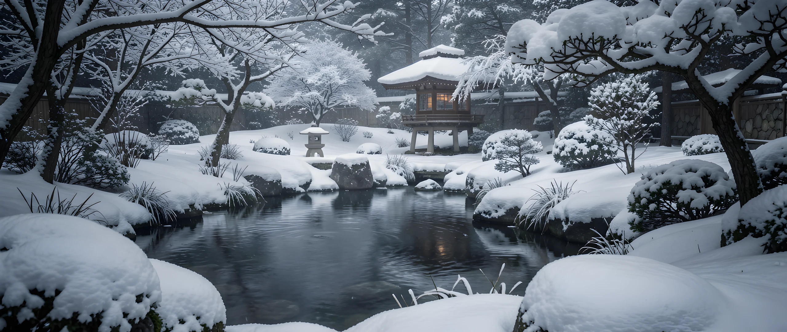 Winter Japanese Garden