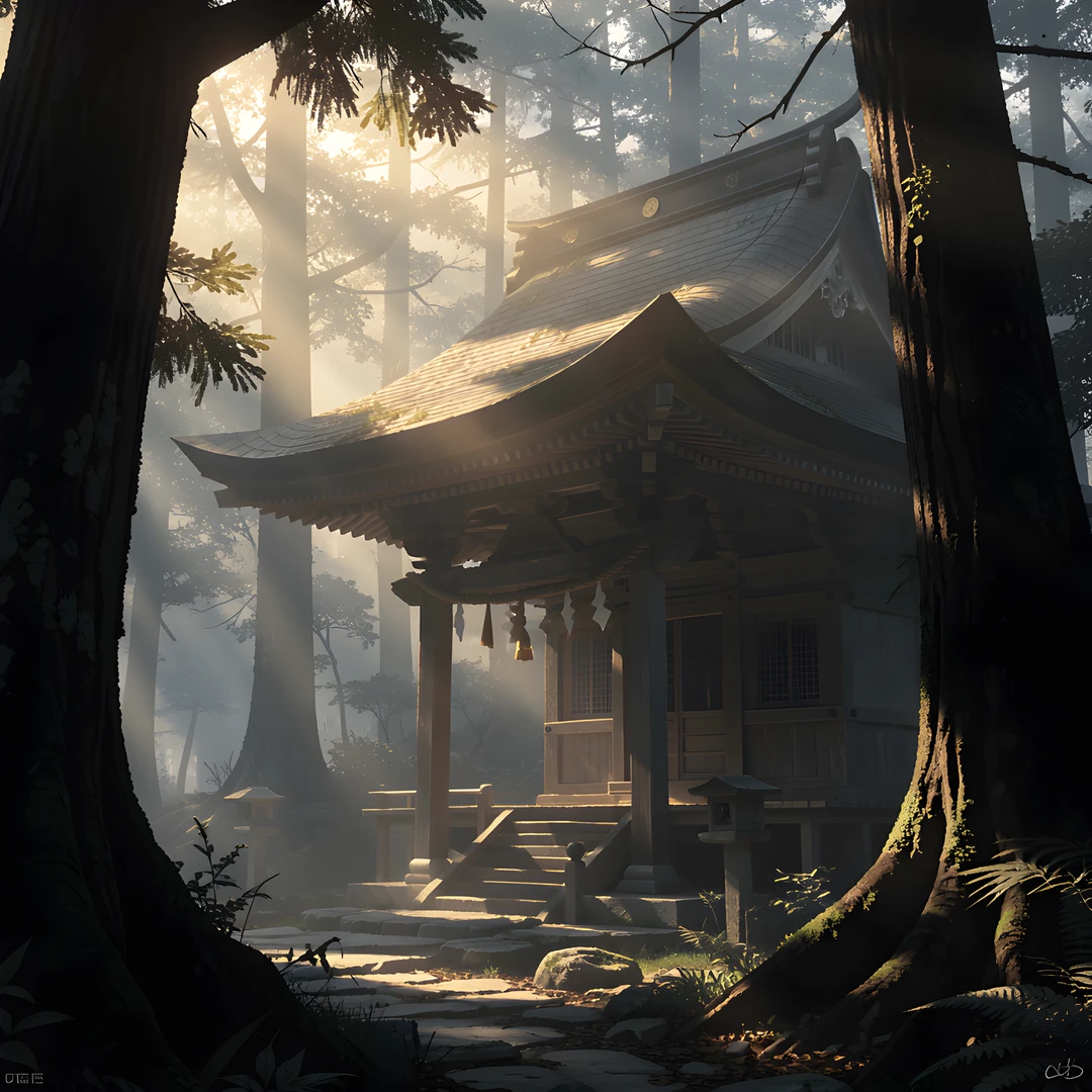 Misty Shinto Grove