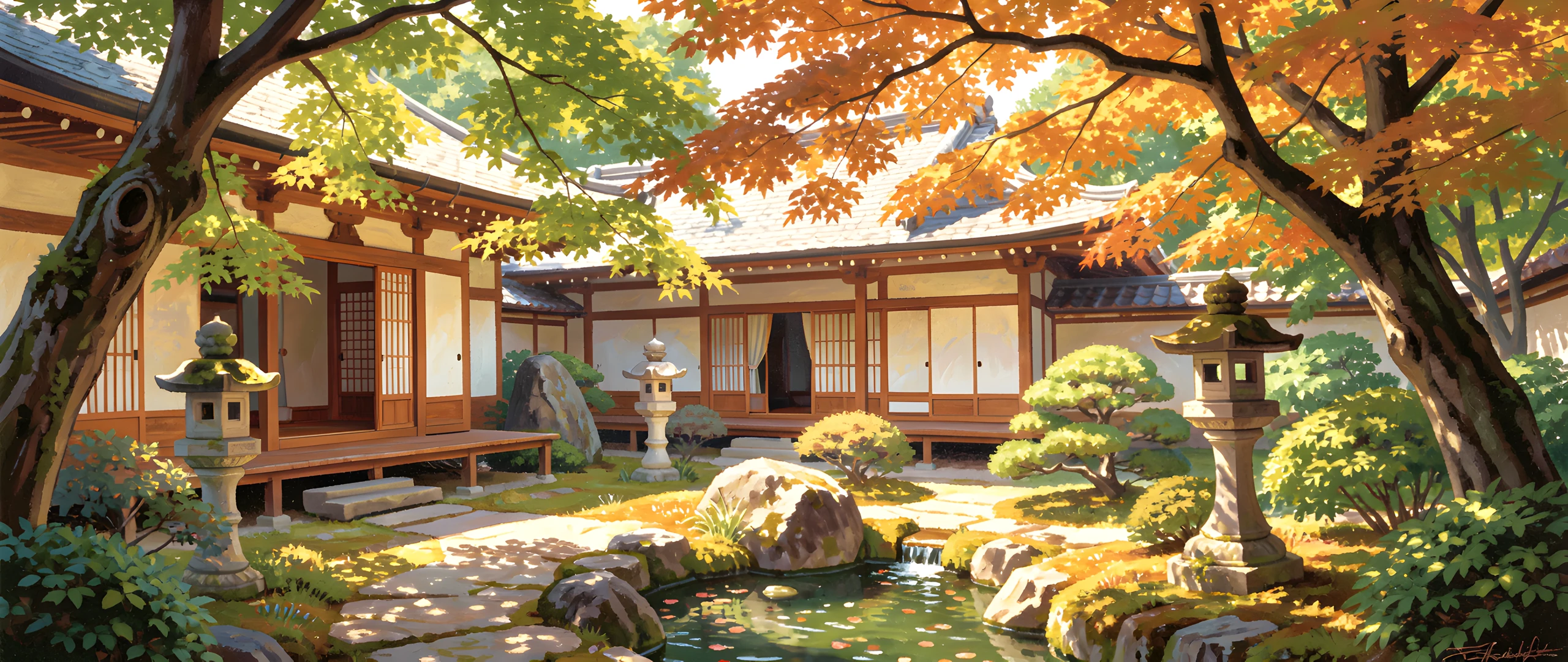 Kyoto Garden Scene
