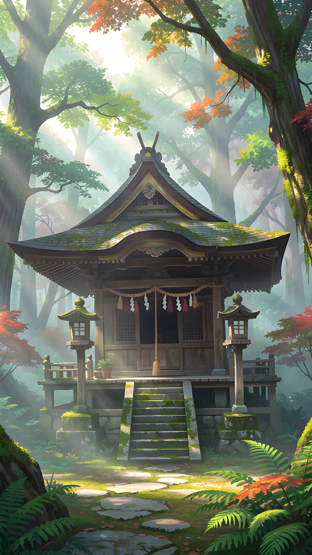 Misty Shinto Shrine