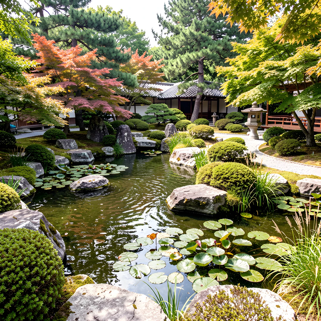 Lily Pond Scene