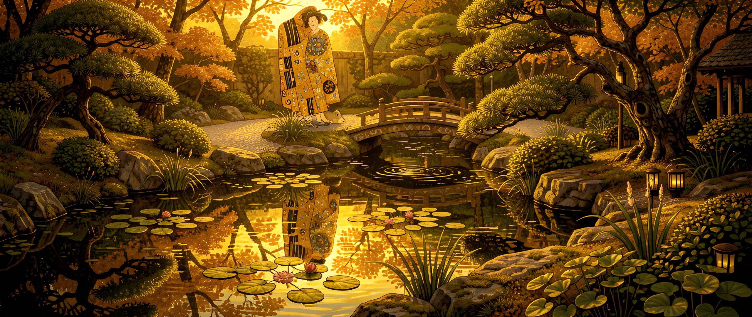 Golden Japanese Garden