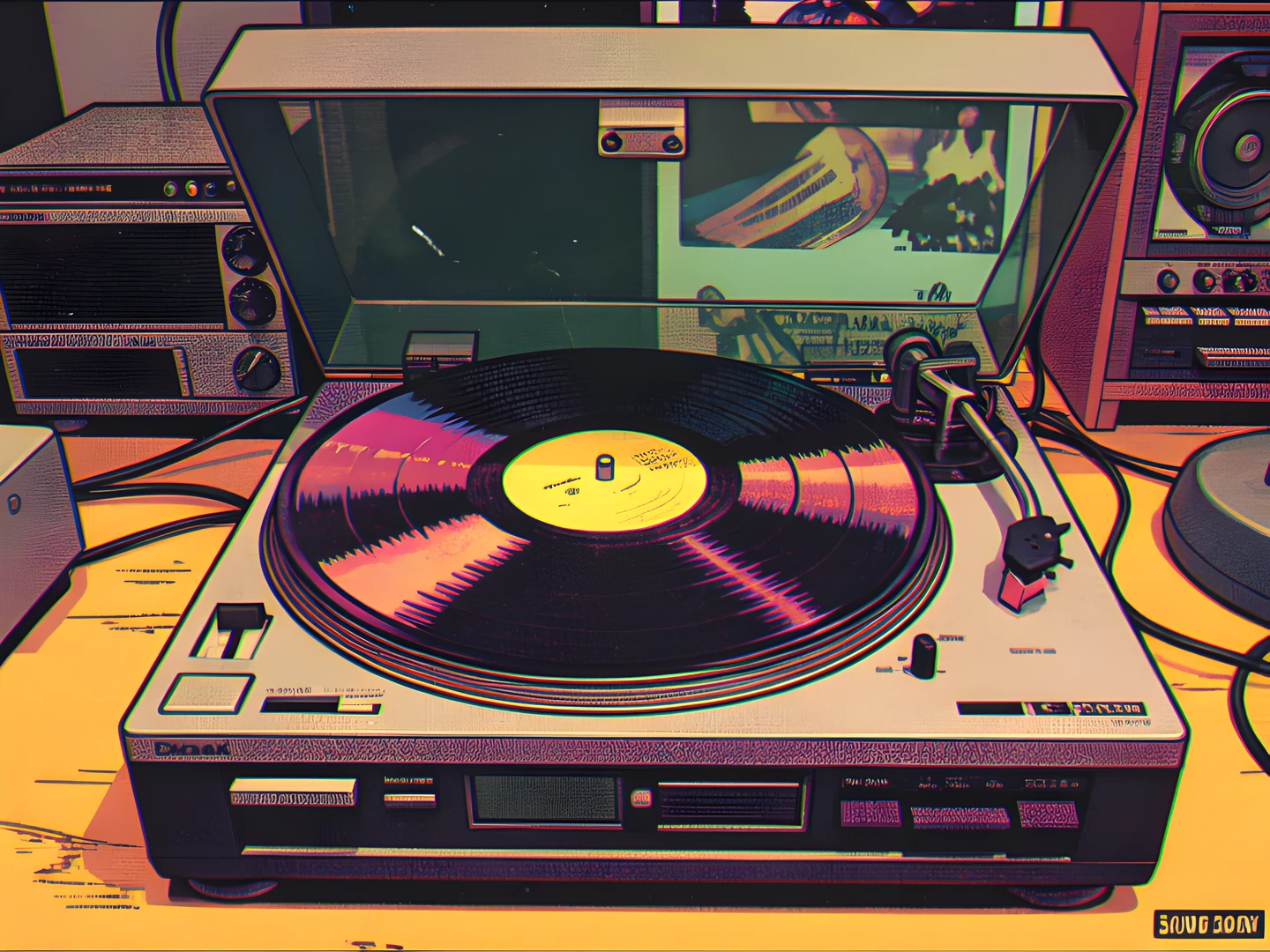 Vinyl Record Storm