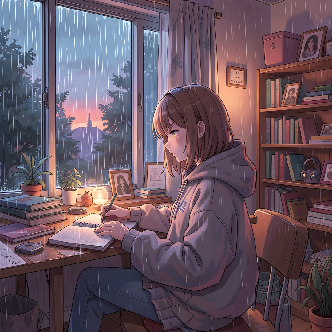 Rainy Study Nook