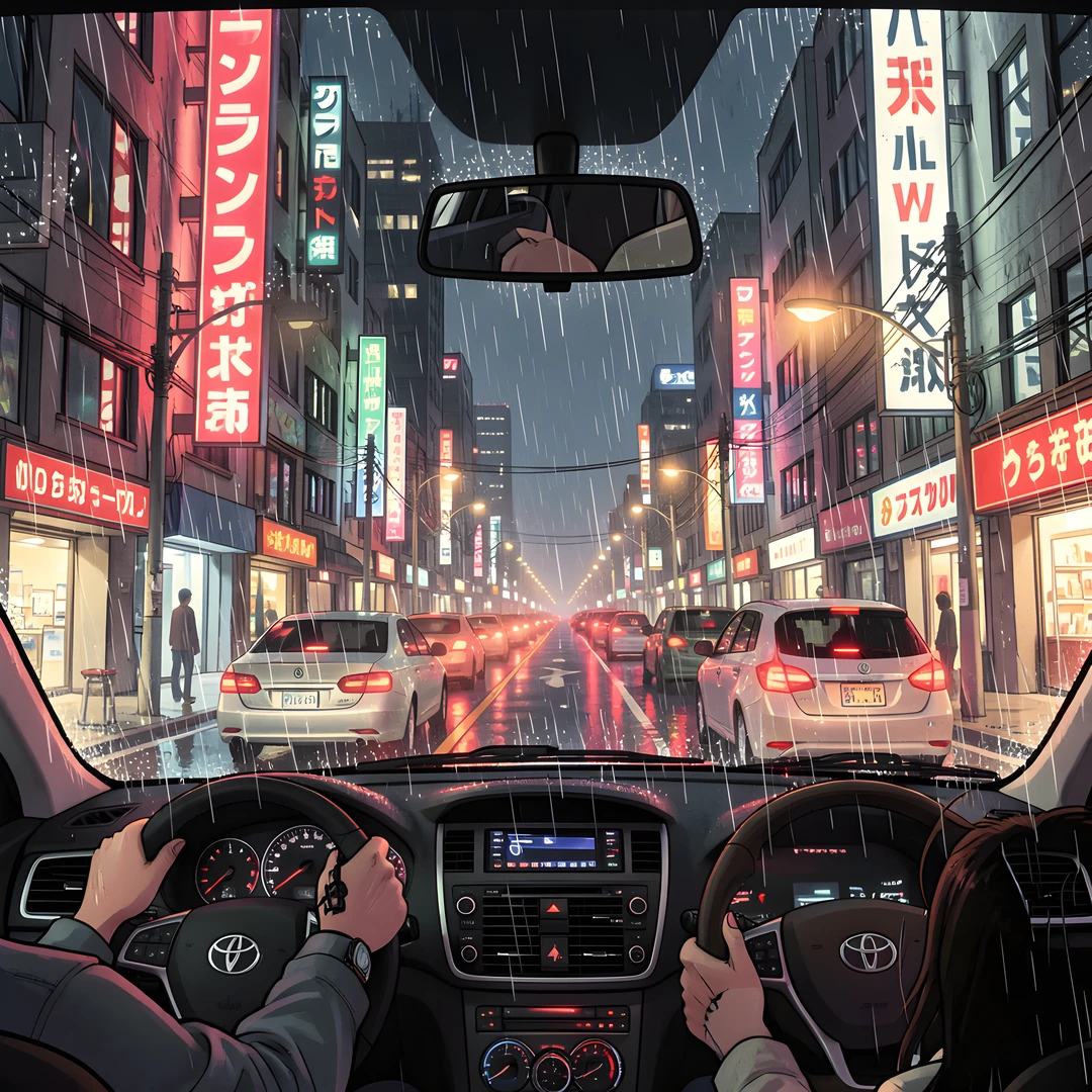 Rainy Cityscape