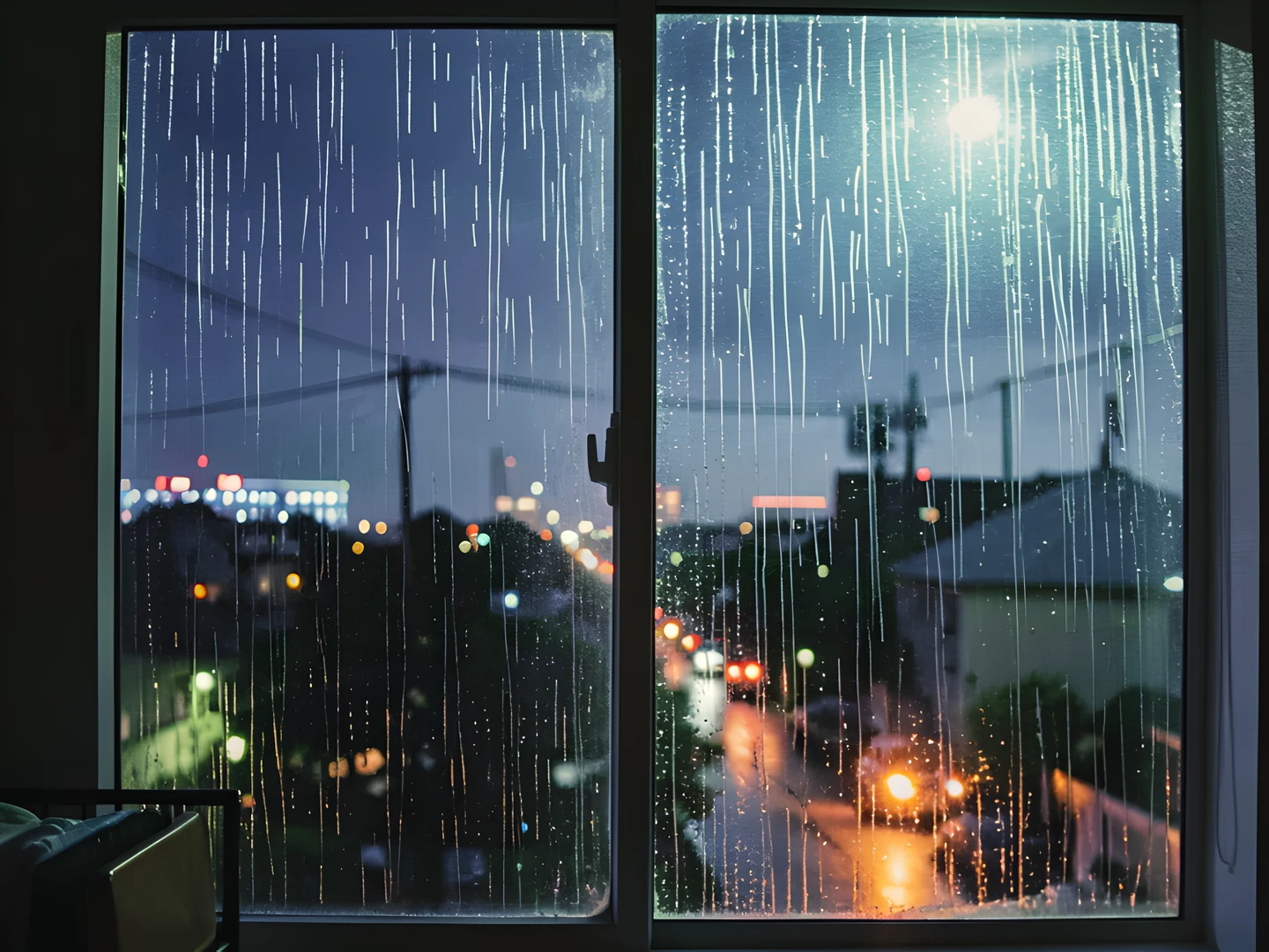 Rainy City View