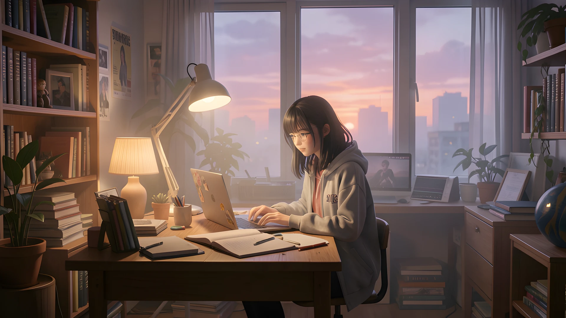 Cozy Study Scene