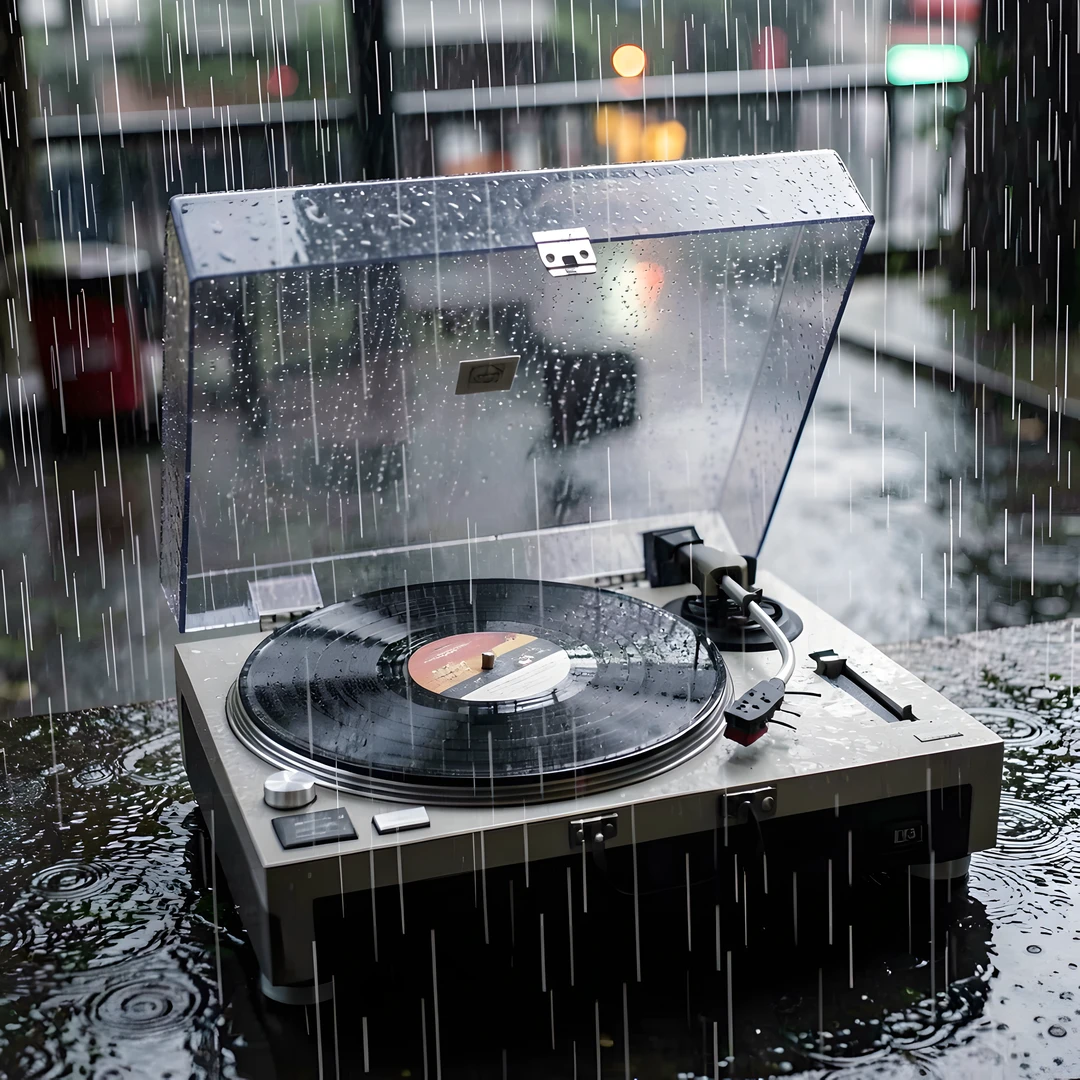 Vinyl Record Stack