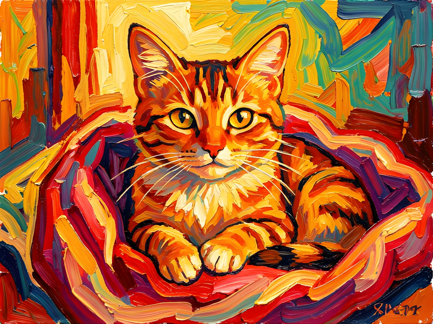 Whimsical Feline Dreams