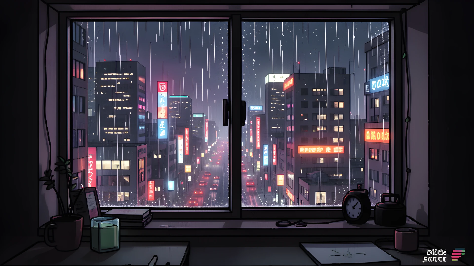 Rainy City Night