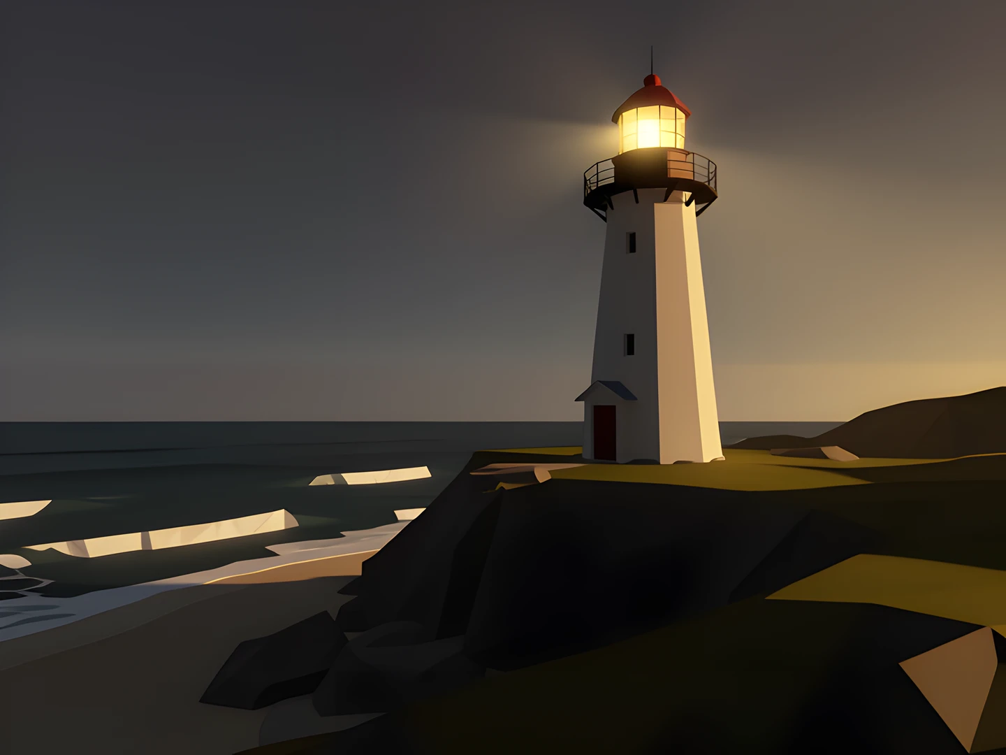 Golden Coast Scene