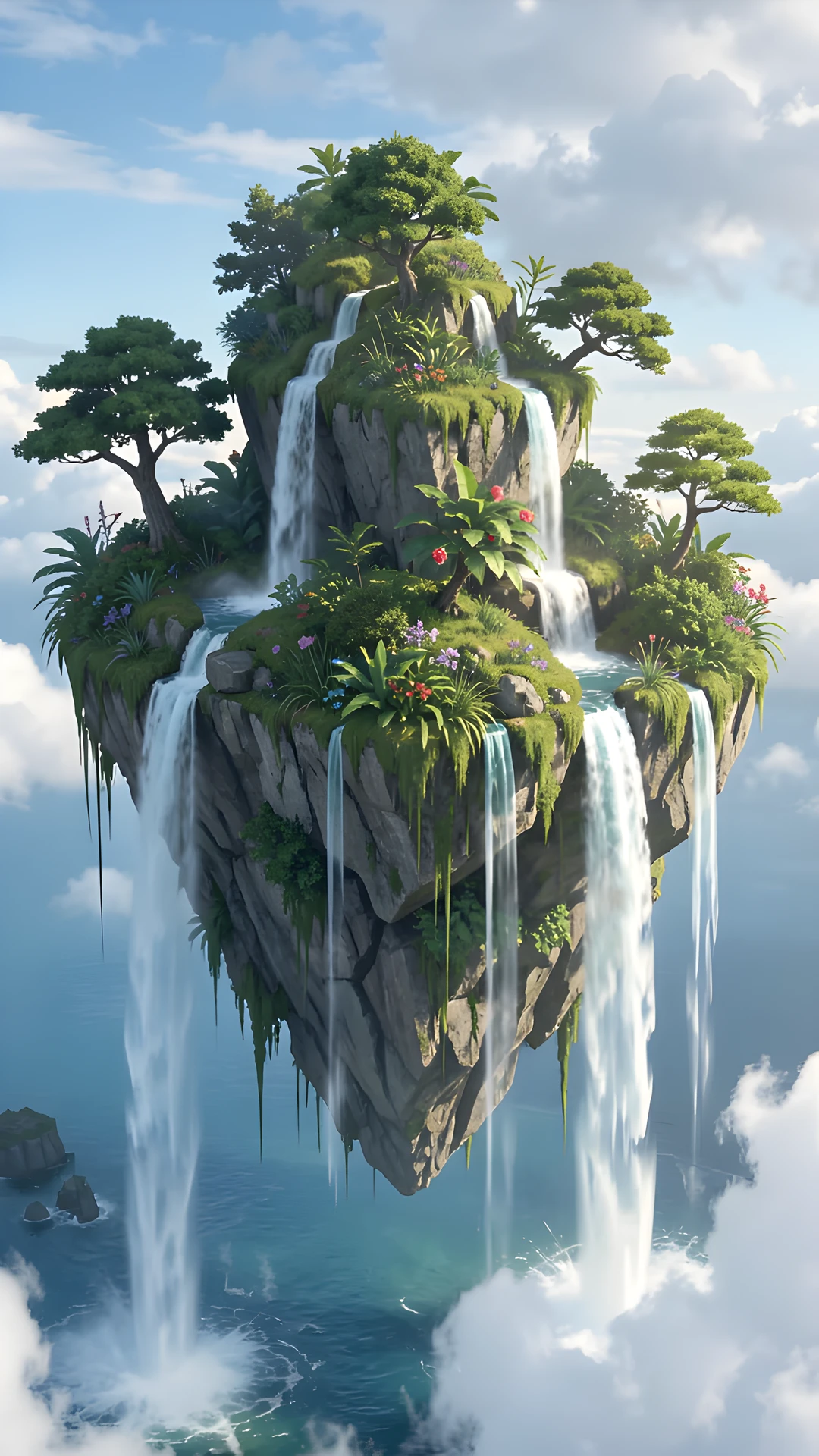 Misty Waterfall Oasis