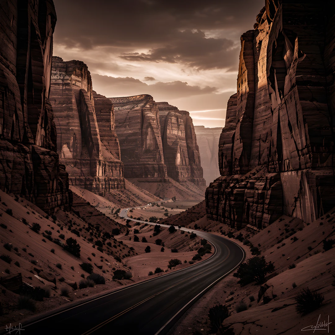 Winding Desert Highway