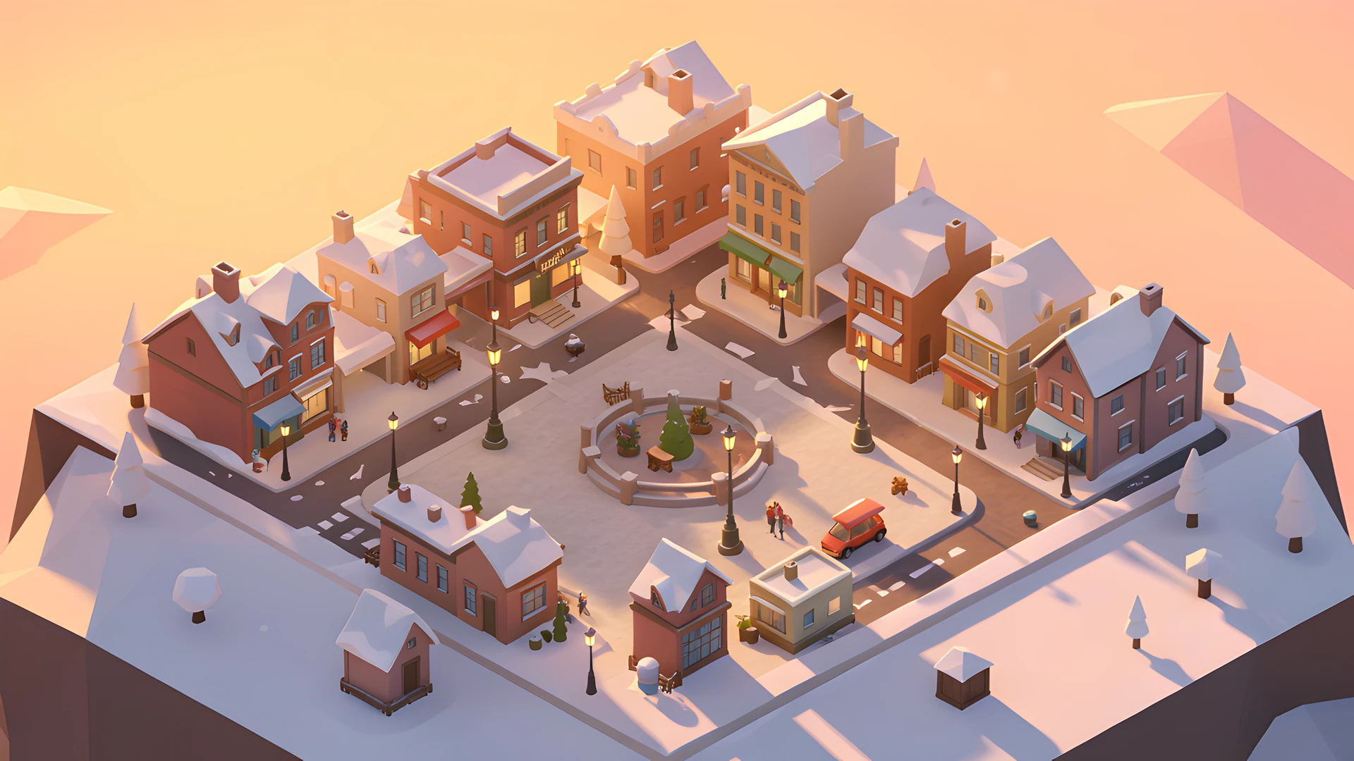 Isometric Flat Splash
