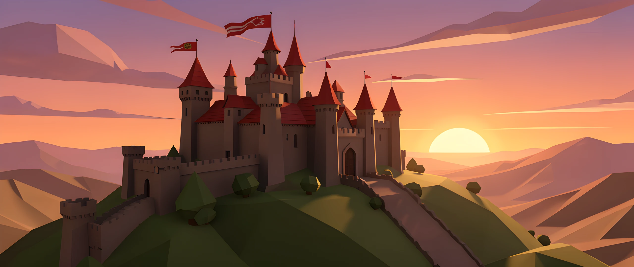 Medieval Castle Scene