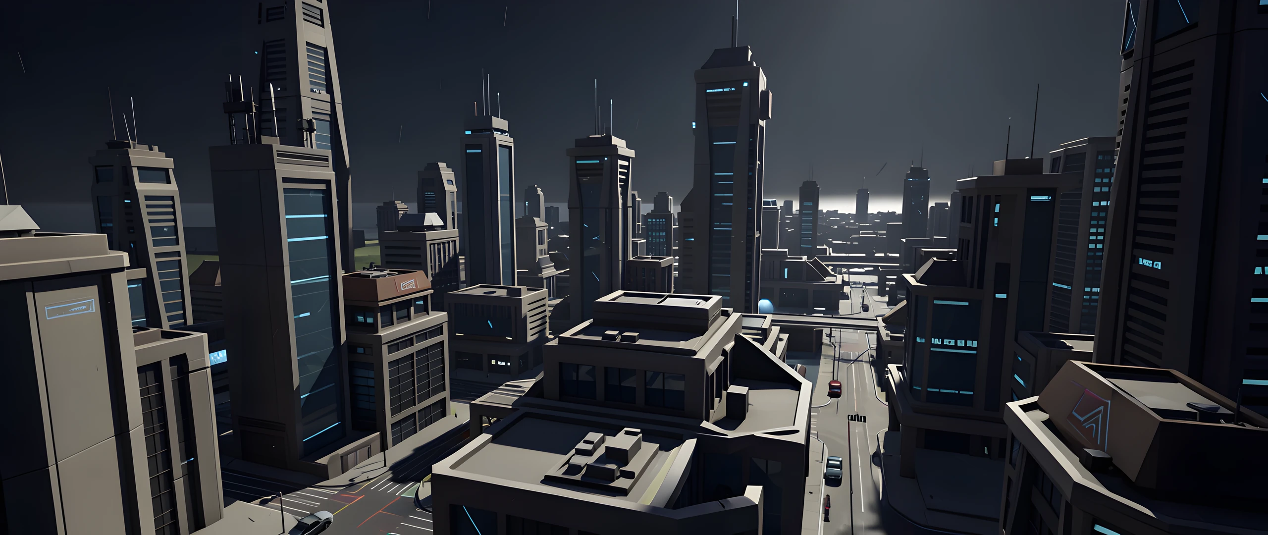 Red Cityscape